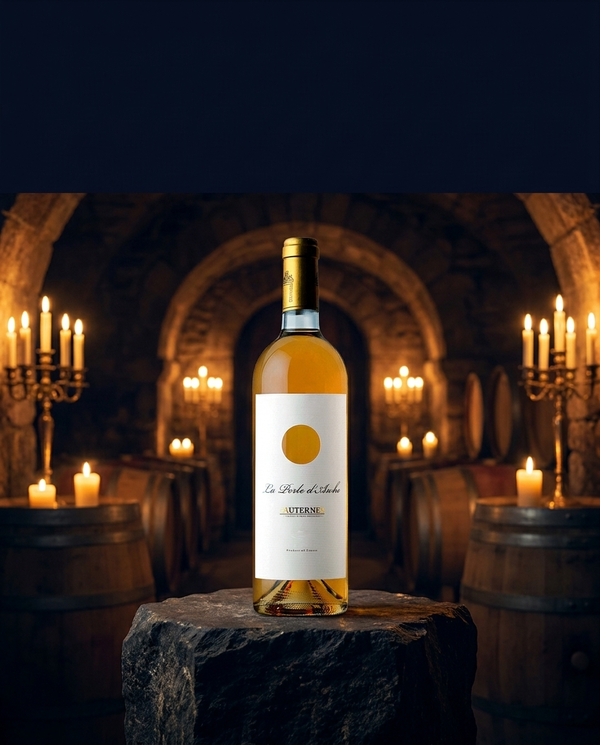 Perle d'Arche Sauternes — cave SUDVIE, luz de vela