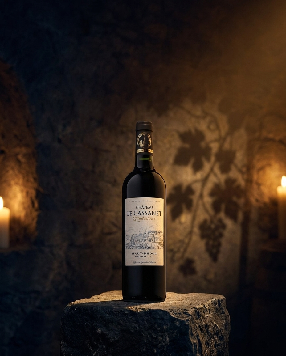 Château Cassanet — cave SUDVIE, luz de vela