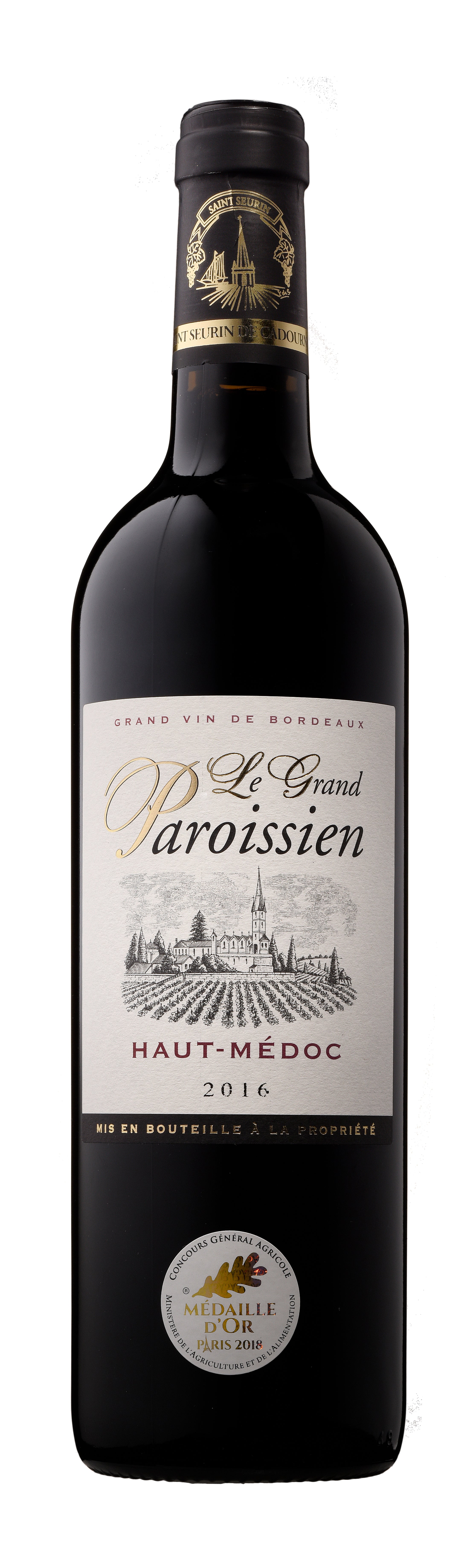 2016 Le Grand Paroissien — Haut-Médoc, Medalha de Ouro Paris 2018